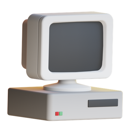 Computador antigo  3D Icon