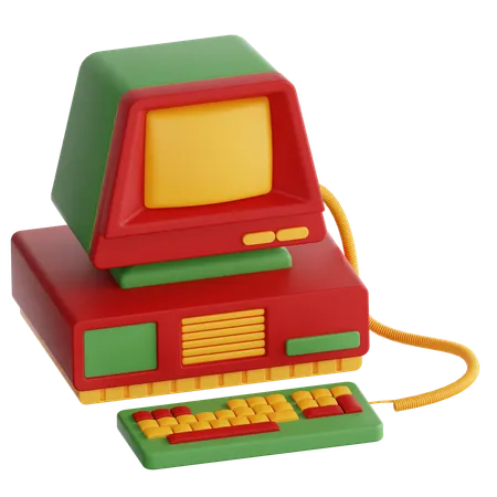 Computador antigo  3D Icon