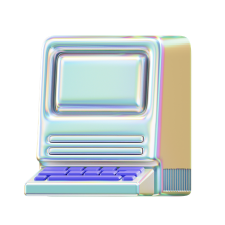 Computador antigo  3D Icon