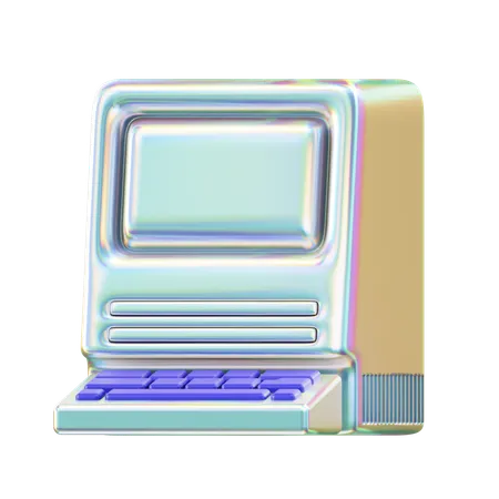 Computador antigo  3D Icon