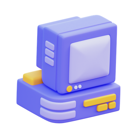 Computador antigo  3D Icon