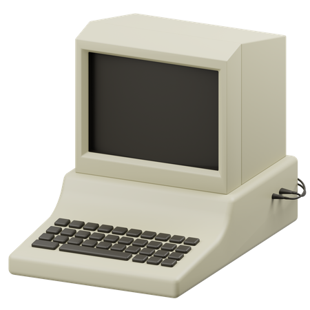 Computador de 8 bits  3D Icon