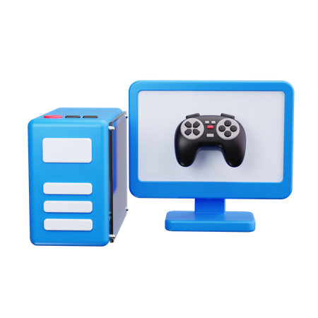 Computador para jogos  3D Icon