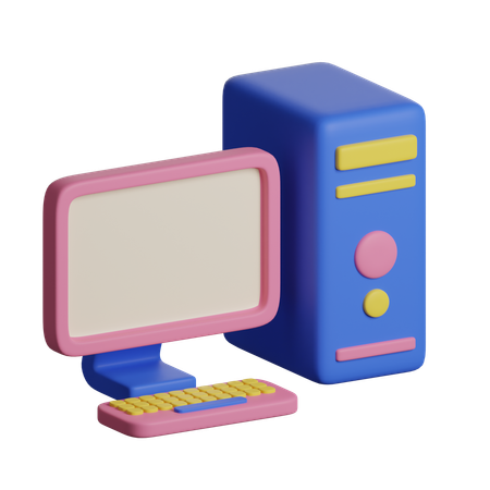 Computador pessoal  3D Icon