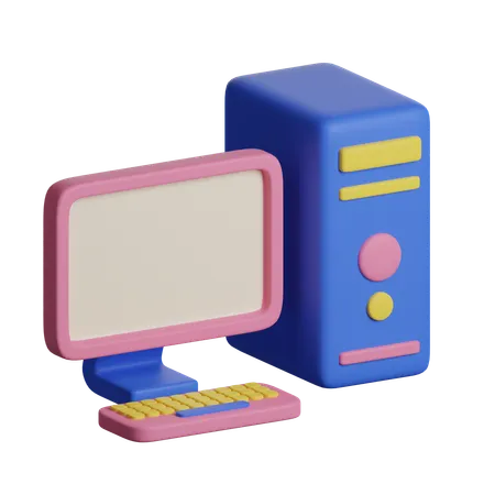 Computador pessoal  3D Icon