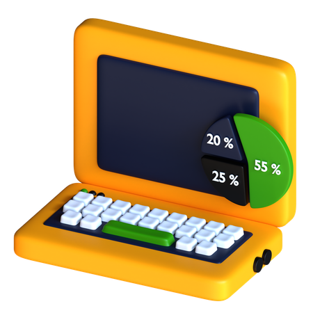 Computador portátil  3D Icon