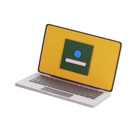 Computador portátil  Ícone 3D