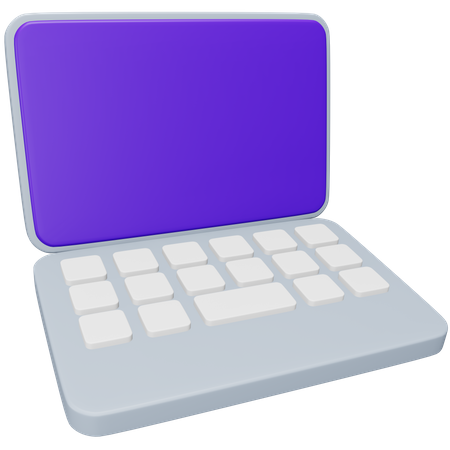 Computador portátil  Ícone 3D