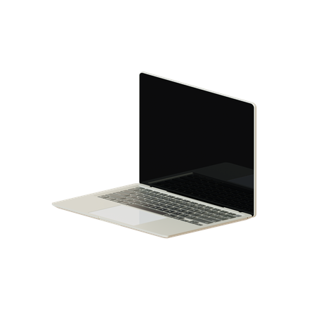 Computador portátil  3D Icon
