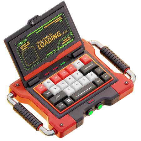 Computador portátil  Ícone 3D