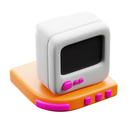 Computador retrô  3D Icon