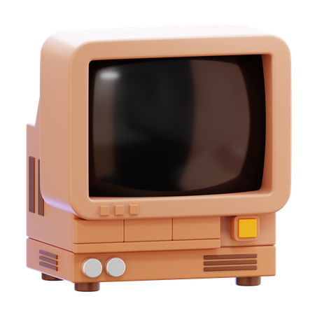 Computador retrô  3D Icon