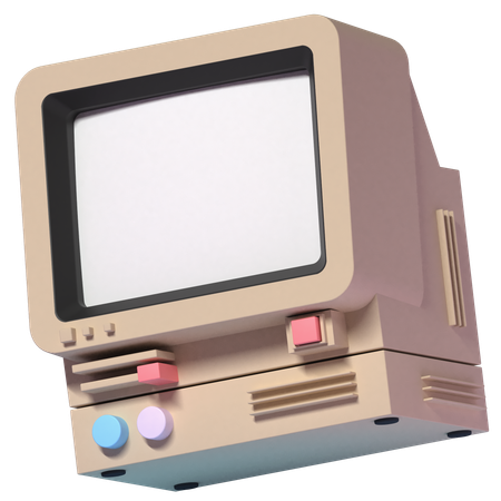 Computador antigo  3D Icon