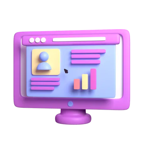 Rede de computador  3D Icon