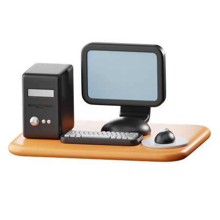 Computadora  3D Icon