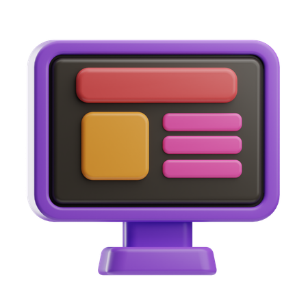 Computadora  3D Icon