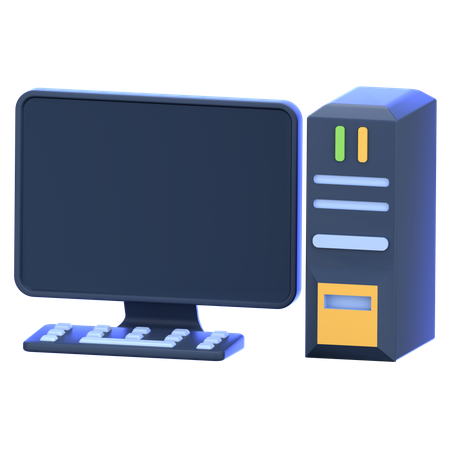 Computadora  3D Icon