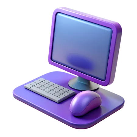 Computadora  3D Icon