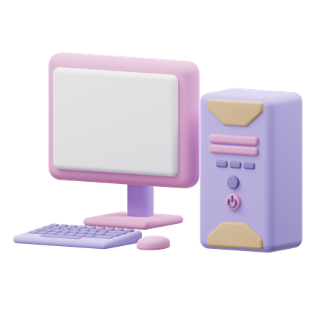 Computadora  3D Icon