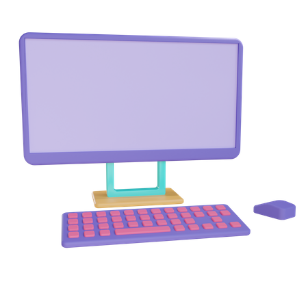 Computadora  3D Icon