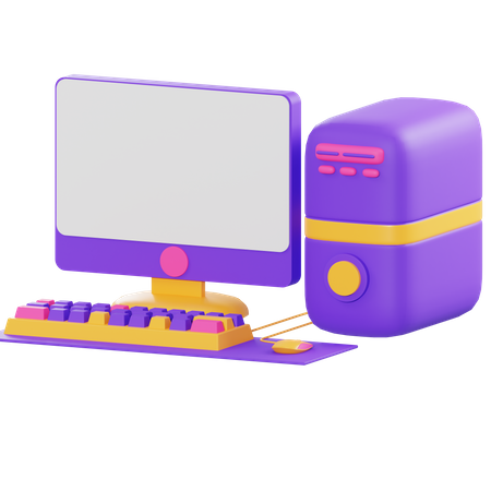 Computadora  3D Illustration