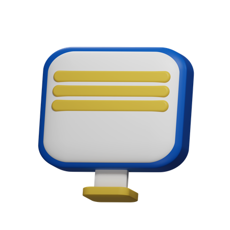 Computadora  3D Icon