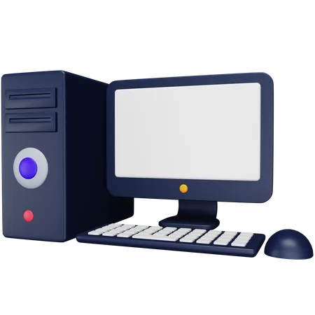 Computadora  3D Icon