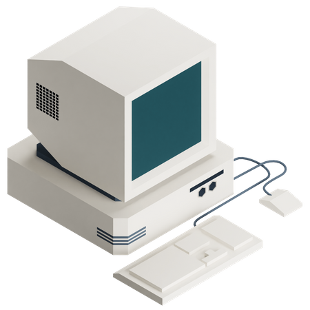 Computadora  3D Icon