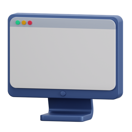 Computadora  3D Icon