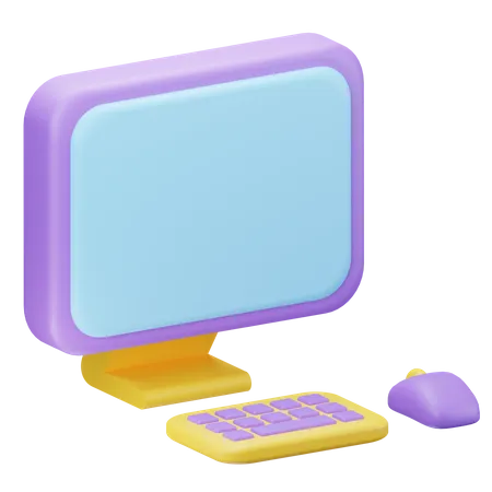 Computadora  3D Icon