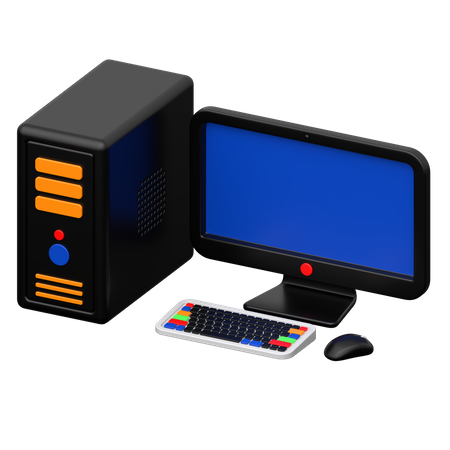 Computadora  3D Icon