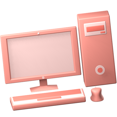 Computadora  3D Icon