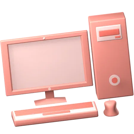 Computadora  3D Icon