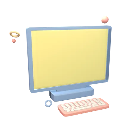 Computadora  3D Icon