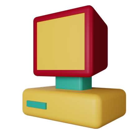 Computadora  3D Icon