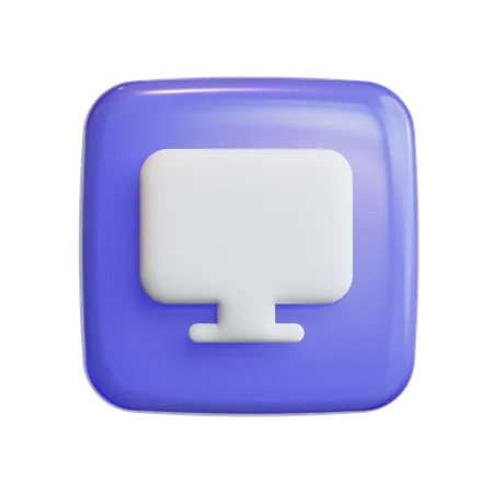 Computadora  3D Icon