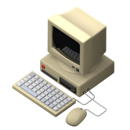 Computadora  3D Icon