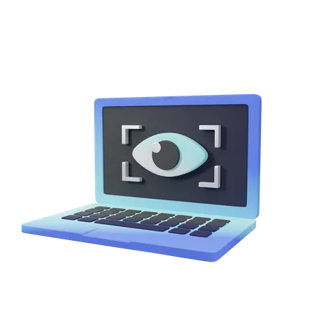 Espiar computadora  3D Icon