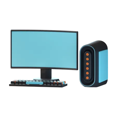 Computadora de juego  3D Icon