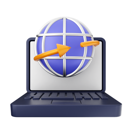 Internet portatil  3D Icon