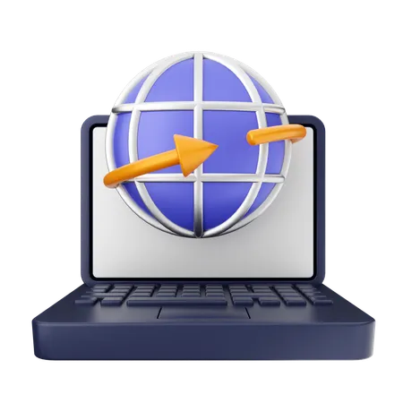 Internet portatil  3D Icon