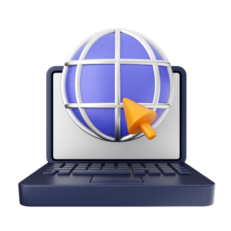 Internet portatil  3D Icon