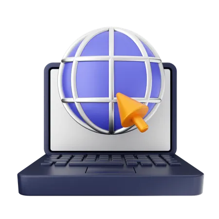 Internet portatil  3D Icon