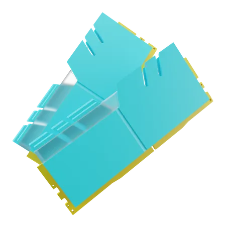 Memoria RAM de la computadora  3D Icon