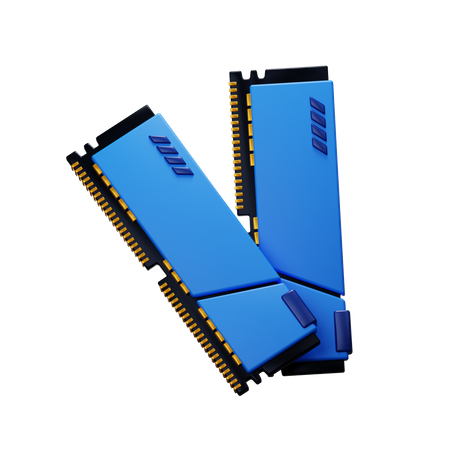 Memoria RAM de la computadora  3D Icon