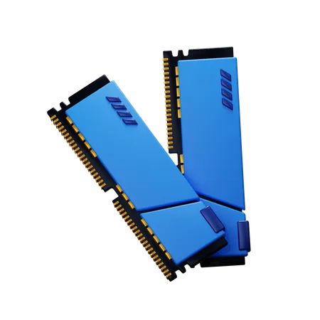 Memoria RAM de la computadora  3D Icon