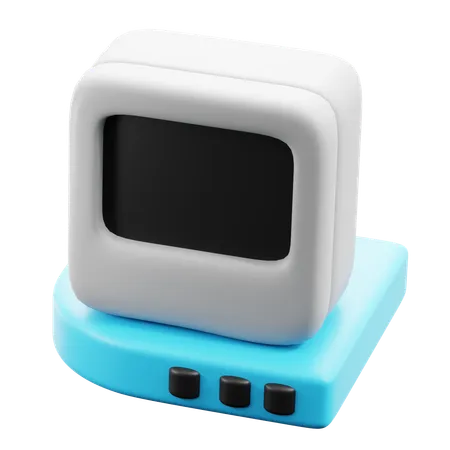 Computadora retro  3D Icon