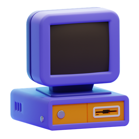 Computadora vieja  3D Icon