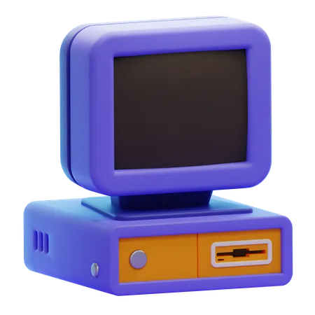 Computadora vieja  3D Icon