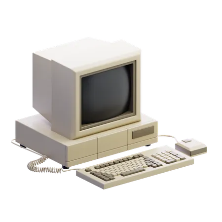 Computadora vieja  3D Icon